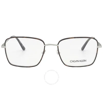 Calvin Klein Demo Rectangular Unisex Eyeglasses Ck20114 235 53 In Black