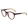 Calvin Klein Demo Rectangular Unisex Eyeglasses Ck22546 240 51 In Burgundy