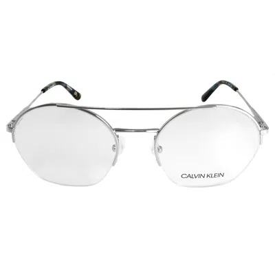 Calvin Klein Demo Round Unisex Eyeglasses Ck20110 045 52 In Gray