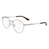Calvin Klein Demo Round Unisex Eyeglasses Ck22117 717 51 In Gold