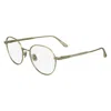 Calvin Klein Demo Round Unisex Eyeglasses Ck24101 720 49 In Gray