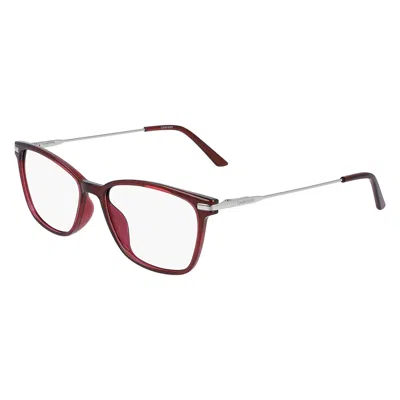 Calvin Klein Demo Square Ladies Eyeglasses Ck20705 653 53 In Burgundy
