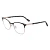 Calvin Klein Demo Square Ladies Eyeglasses Ck21124 001 51 In Black