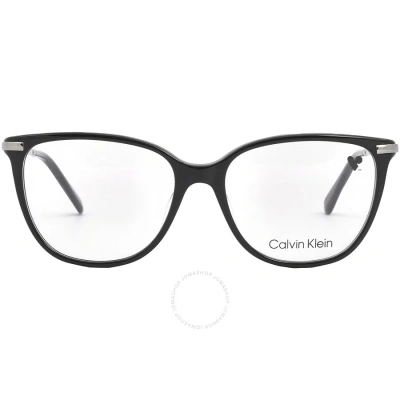 Calvin Klein Demo Square Ladies Eyeglasses Ck22500 001 54 In Black