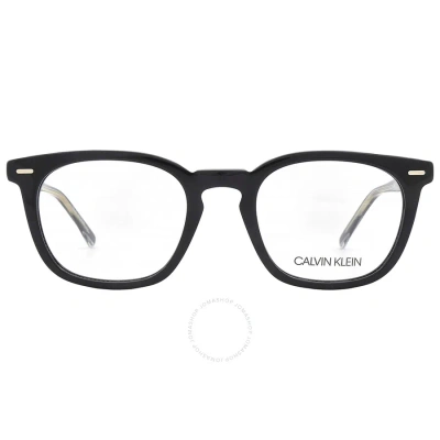 Calvin Klein Demo Square Men's Eyeglasses Ck21711 001 50 In Black