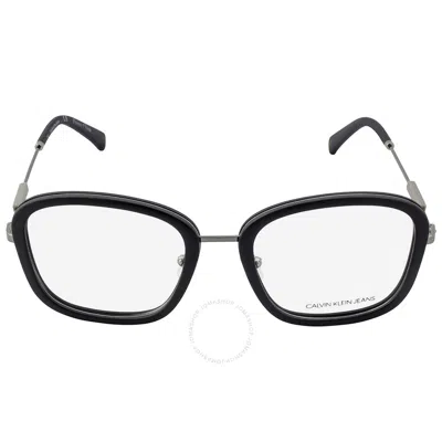 Calvin Klein Demo Square Men's Eyeglasses Ckj19710 001 53 In Black