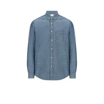 Calvin Klein Denim-effect Shirt In Blue