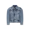 Calvin Klein Long-sleeved Denim Coat In Denim