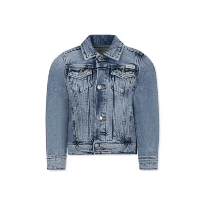 CALVIN KLEIN DENIM JACKET FOR GIRL WITH LOGO
