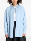 Calvin Klein Denim Shirt In Blue