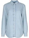 Calvin Klein Ls Lw Denim Shirt In Blue
