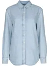 Calvin Klein Ls Lw Denim Shirt In Blue