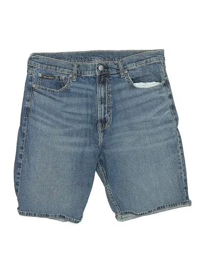 Pre-owned Calvin Klein Denim Shorts In Blue