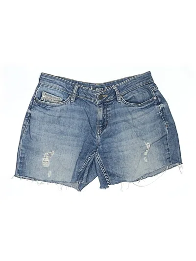 Pre-owned Calvin Klein Denim Shorts In Blue