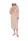 Calvin Klein Df Wool Reversible Wrap Coat In Rosa