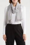 Calvin Klein Diagonal Ck Metallic Logo Scarf