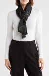 Calvin Klein Diagonal Ck Metallic Logo Scarf