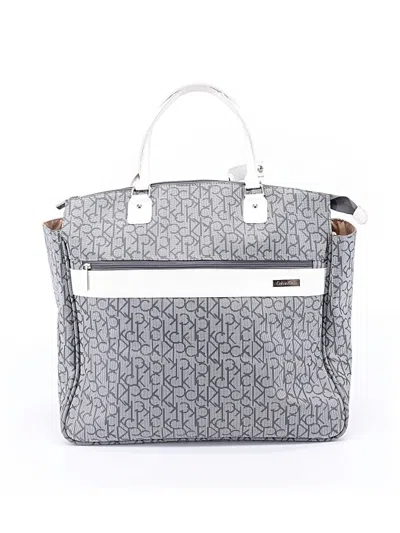Pre-owned Calvin Klein Diaper Bag In Gray