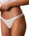 Calvin Klein Dipped String Thong In White
