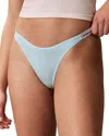 Calvin Klein Dipped String Thong In Blue