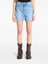 Calvin Klein Distressed Denim Shorts