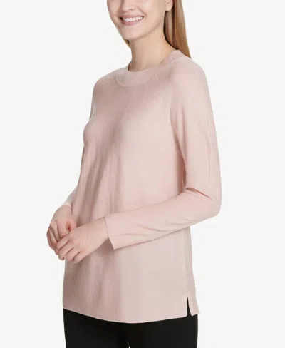 Calvin Klein Dolman Sleeve Sweater In Blush In Neutral