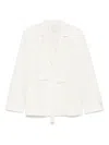 Shop Calvin Klein Double-breasted Relaxed Linen Blazer