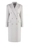 Shop Calvin Klein Double-breasted Wool Coat