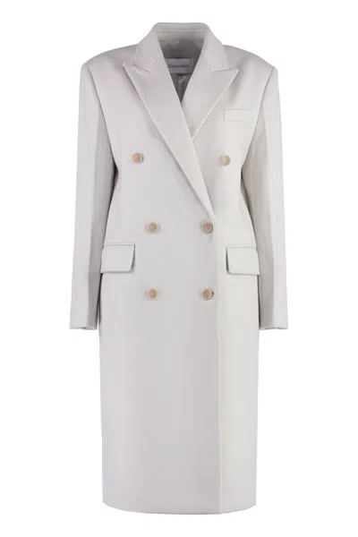 CALVIN KLEIN CALVIN KLEIN DOUBLE-BREASTED WOOL COAT