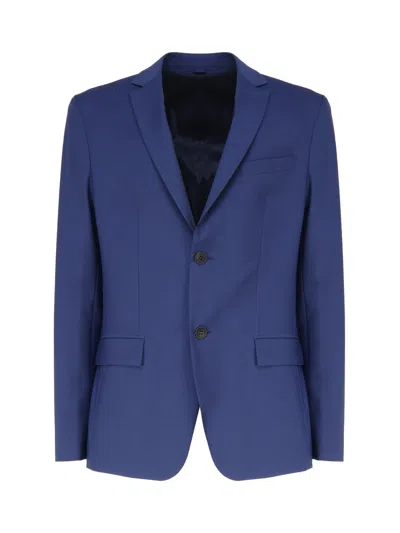 Calvin Klein Double-button Single-breasted Blazer In Blue