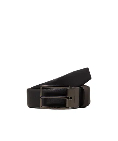 Calvin Klein Double-sided Belt In Black