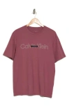 Calvin Klein Double Standard Logo Graphic T-shirt In Renaissance Rose