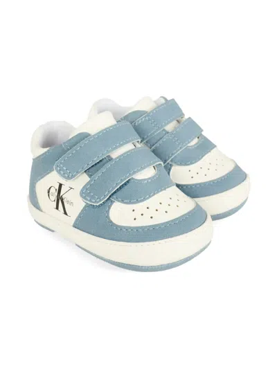 Calvin Klein Babies' Double-strap Sneakers In Blue