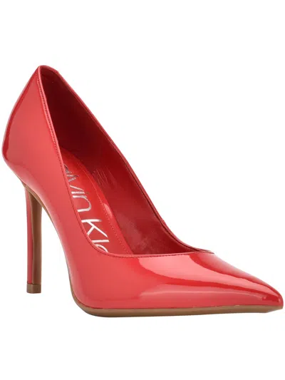 Calvin Klein Dove Womens Heels Pumps In Red