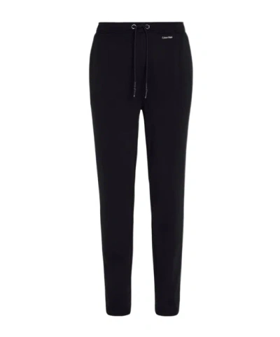 Calvin Klein Drawstring Casual Pants In Black