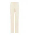 Calvin Klein Pant Viscose Blend Elastic Waist In White