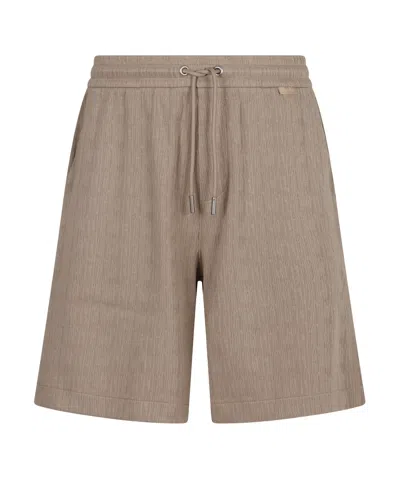 Calvin Klein Drawstring Shorts In Neutral