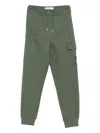 Calvin Klein Drawstring-waist Cargo Trousers In Green