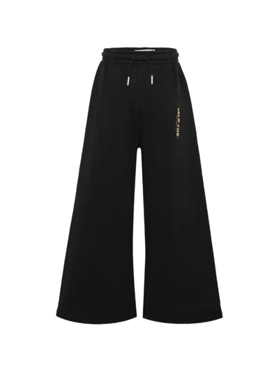 Calvin Klein Kids' Drawstring-waist Trousers In Black