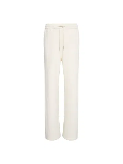 Calvin Klein Drawstring-waist Logo-embroidered Track Pants In White