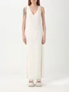Calvin Klein Tech Texture Bias Ankle Dress In Weiss