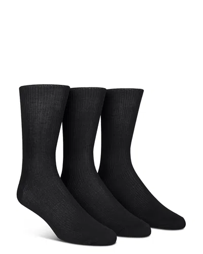 Calvin Klein Dress Socks, Pack Of 3 In Black