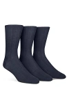 Calvin Klein Dress Socks, Pack Of 3 In Navy
