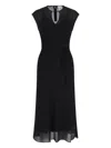 Calvin Klein Sheer Georgette Ns Midi Dress