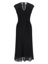 Calvin Klein Sheer Georgette Ns Midi Dress