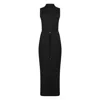 Calvin Klein Crinkle Jersey Ankle Dress Clothing In Multicolor