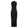 Calvin Klein Crinkle Jersey Ankle Dress Clothing In Multicolor