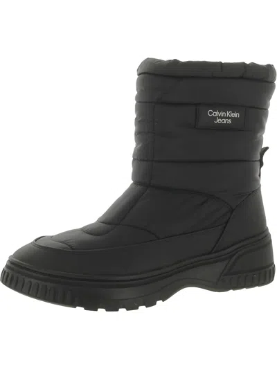 Calvin Klein Dreya Womens Manmade Winter & Snow Boots In Black
