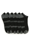 Calvin Klein Dual Feed Cushion No Show Socks In Black Assorted
