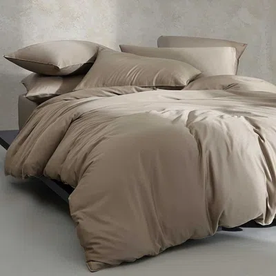CALVIN KLEIN EARTH COTTON SATEEN 3 PIECE DUVET COVER SET, QUEEN